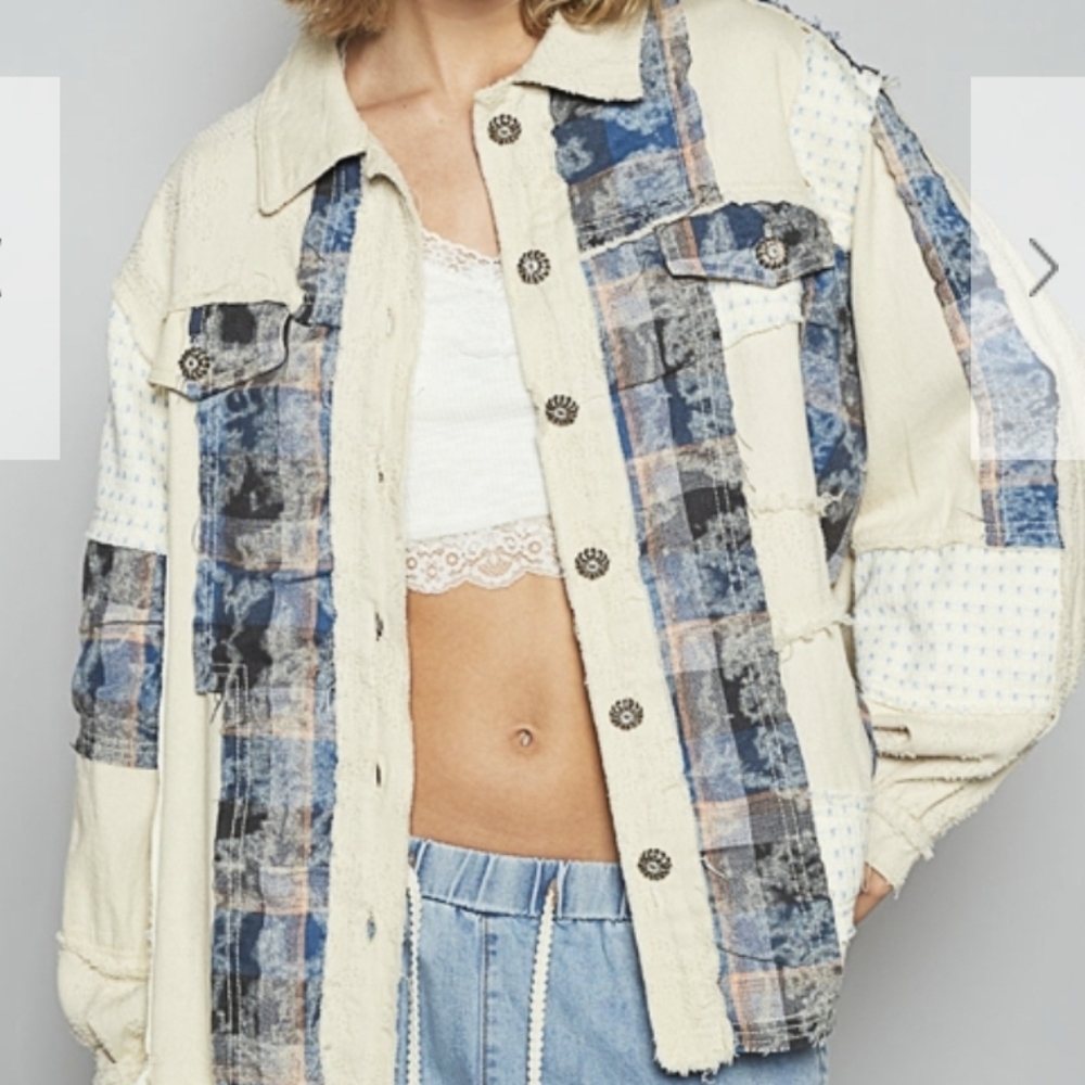 Pol New Patchwork Denim Jacket - image 1